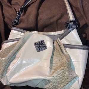 3 tone beige purse
